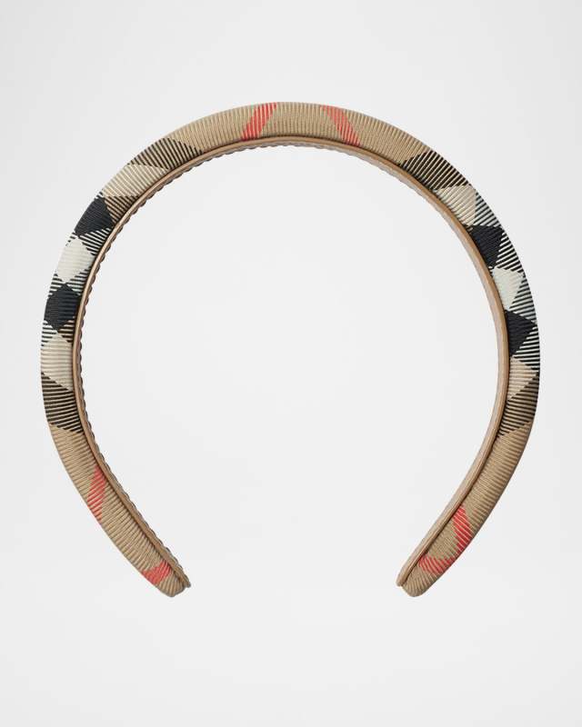 Girl's Check Classic Headband